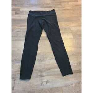 Nike large women's black dri fit athletic leggings with pocket in waistband